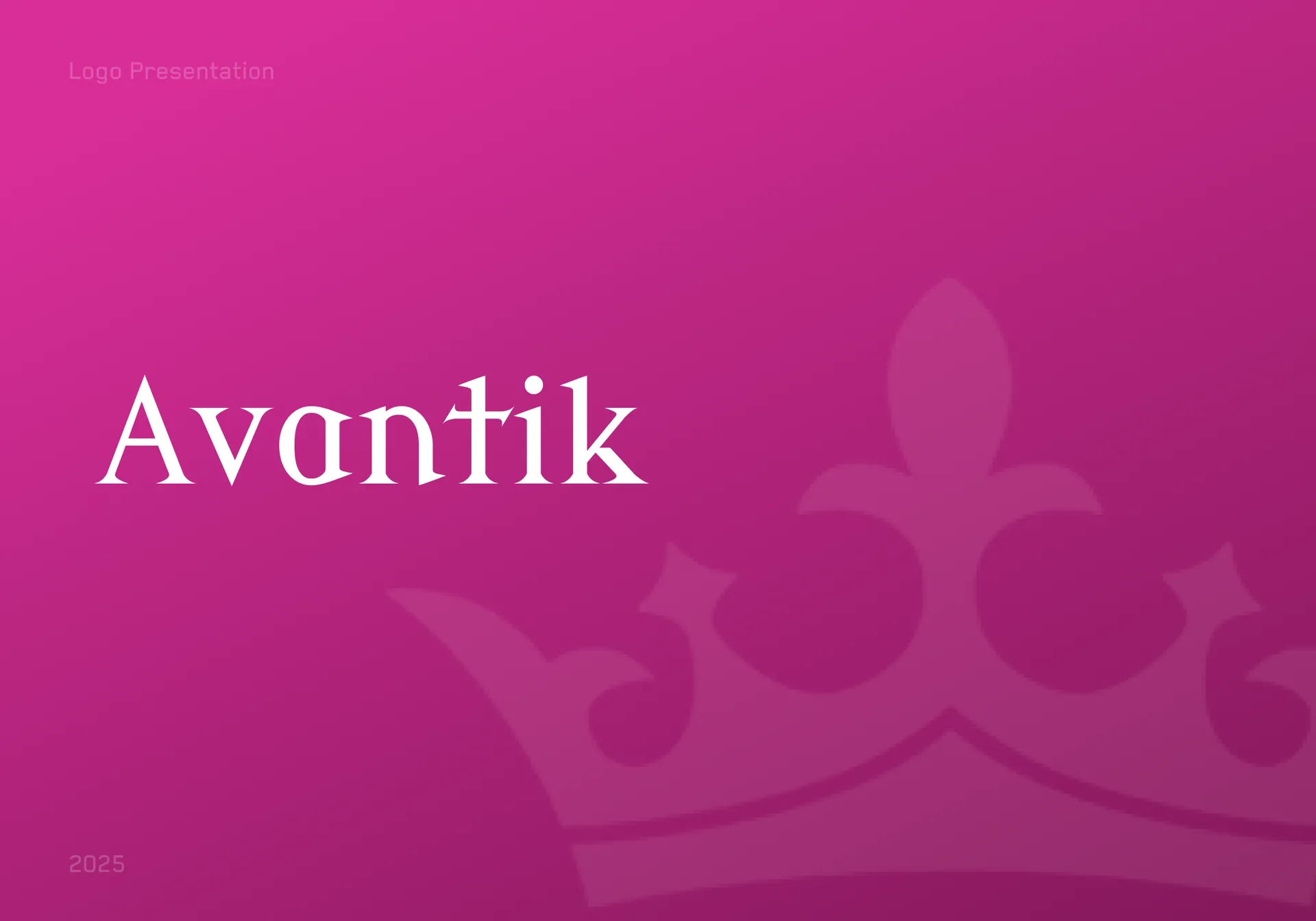 Luxury Logo Design | Avantik Premium Crown Identity